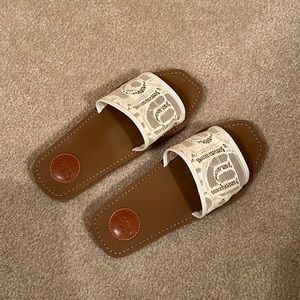 Chloe Woody Slides lace